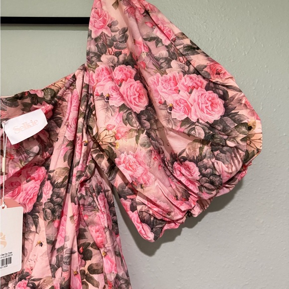 Selkie Pink and Green Floral Dress - Picture 5 of 6